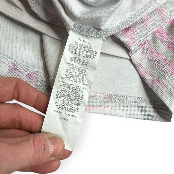 PGA TOUR Women’s Gray Pink Asymmetrical Sunflux Knit Skort with Contour Waist Si - Picture 5 of 8